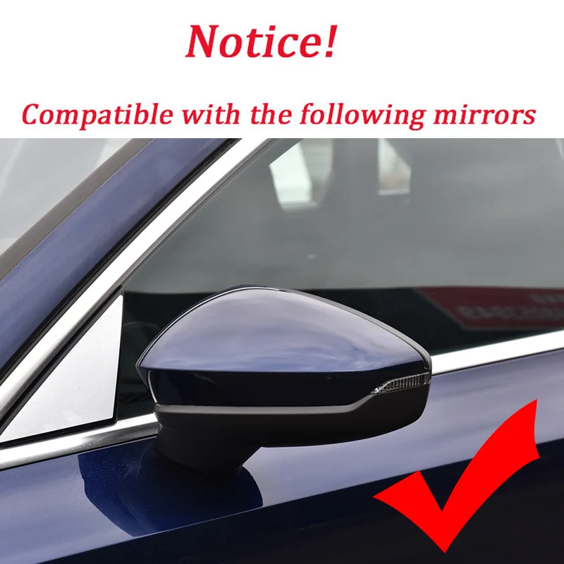 Carbon Fiber Car Rear View Door Wing Side Mirror Cover Caps Shell Case For Audi A3 S3 RS3 8Y RS 3 2021 2022 2023 2024