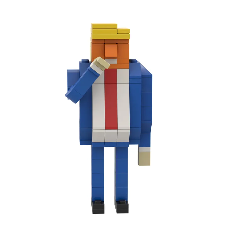 Figurine de masque de célébrité américaine, ensemble de nuits de construction, modèle de briques, cadeau de jouet, Donald Trump, MOC