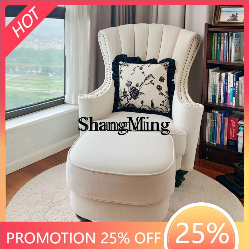 

FG good-looking single sofa tiger high back chair small apartment simple sofa cream style leisure chair