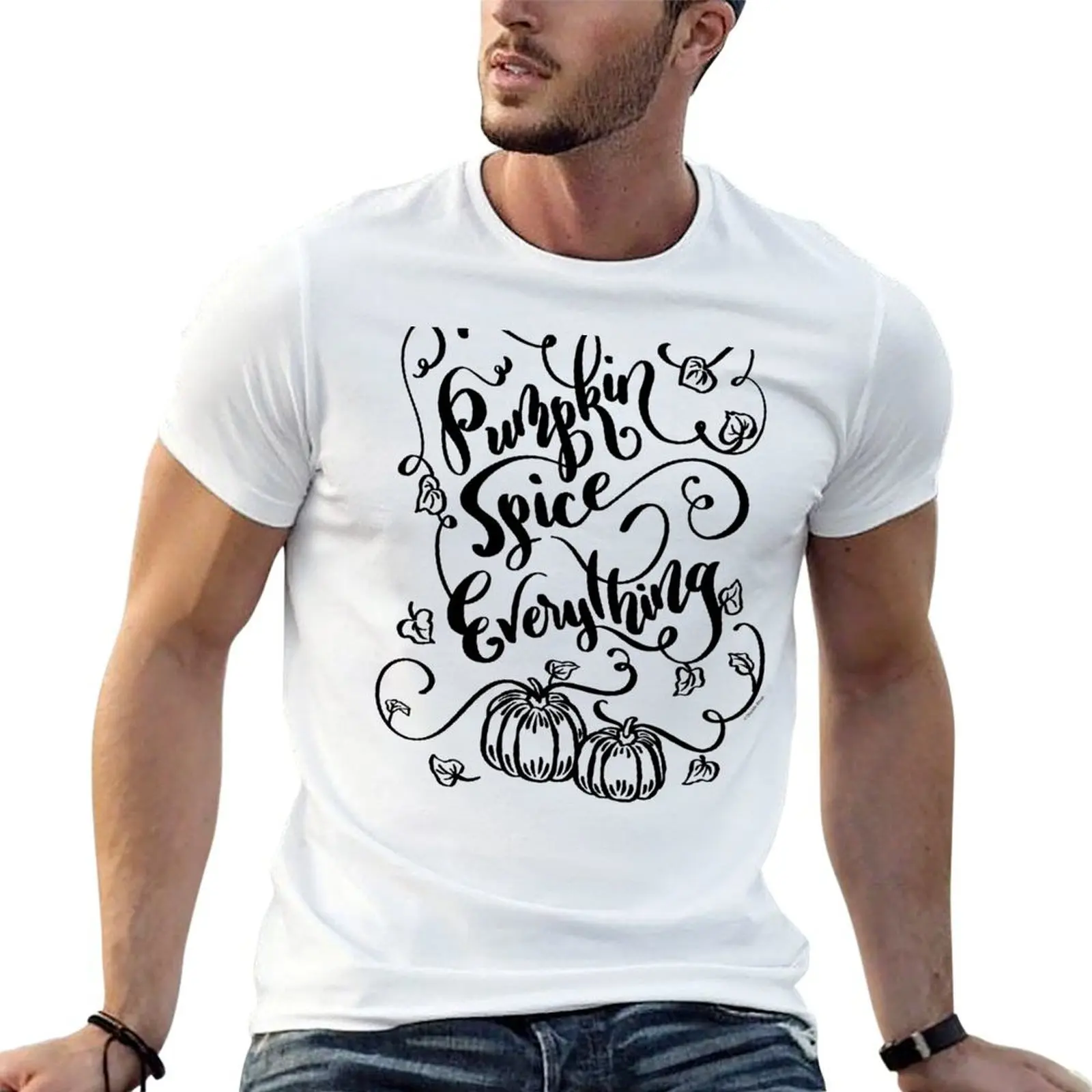 Pumpkin Spice Everything T-Shirt blue archive basketball graphic tees black t-shirts for men