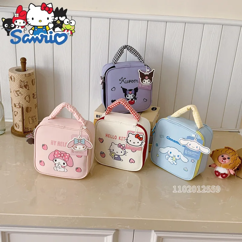  Hello Kitty Original New Cosmetic Bag Luxury Brand Portable Cosmetic Bag Large Capacity Travel Storage Toiletry Bag