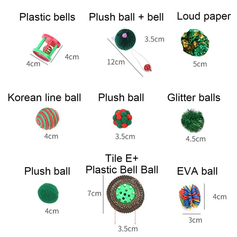 مجموعة دمية عصا كرة تخزين عيد الميلاد ، لعبة مقاومة للعض ، هدايا حيوانات أليفة تفاعلية ، هريرة ، مضحك ، قطة ، كلب #6