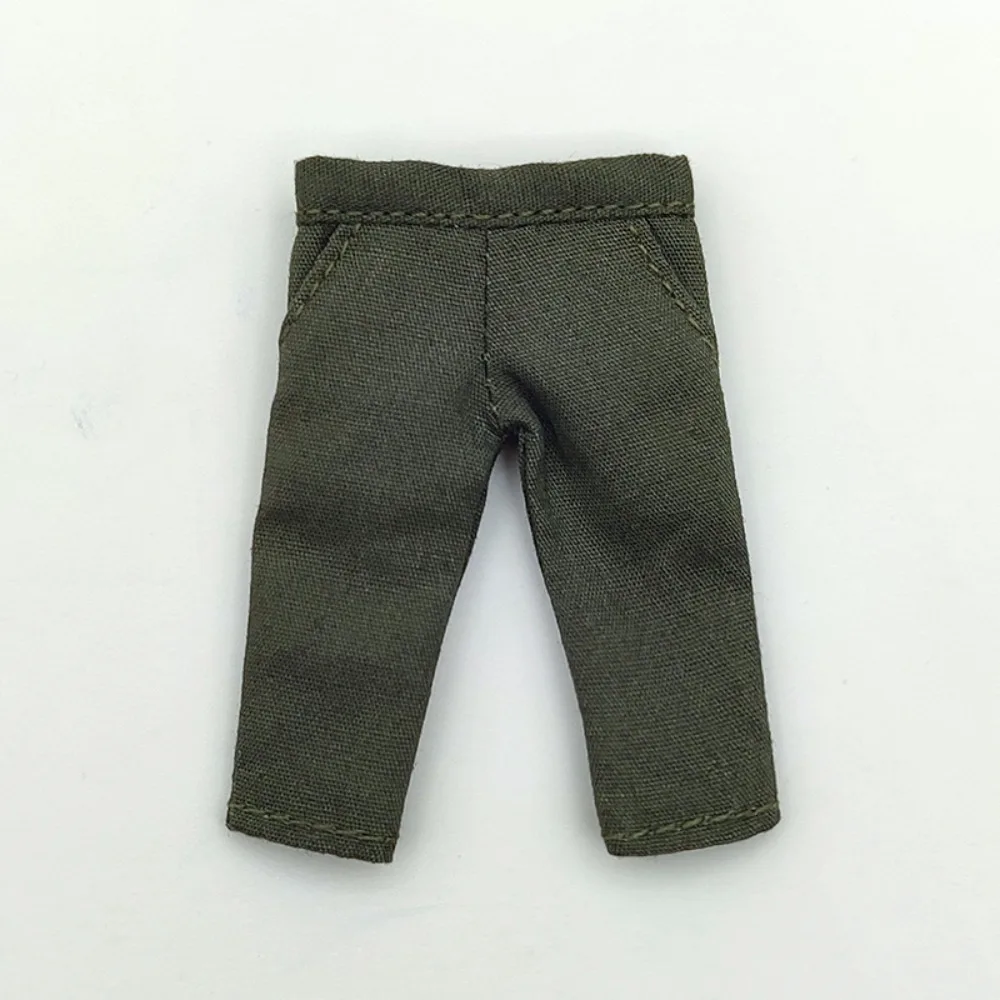

High Quality Fashion Clothes Cute Mini Jeans Pants Denim Trousers for 1/11 OB11/Obitsu11Dolls/1/12Bjd Accessories