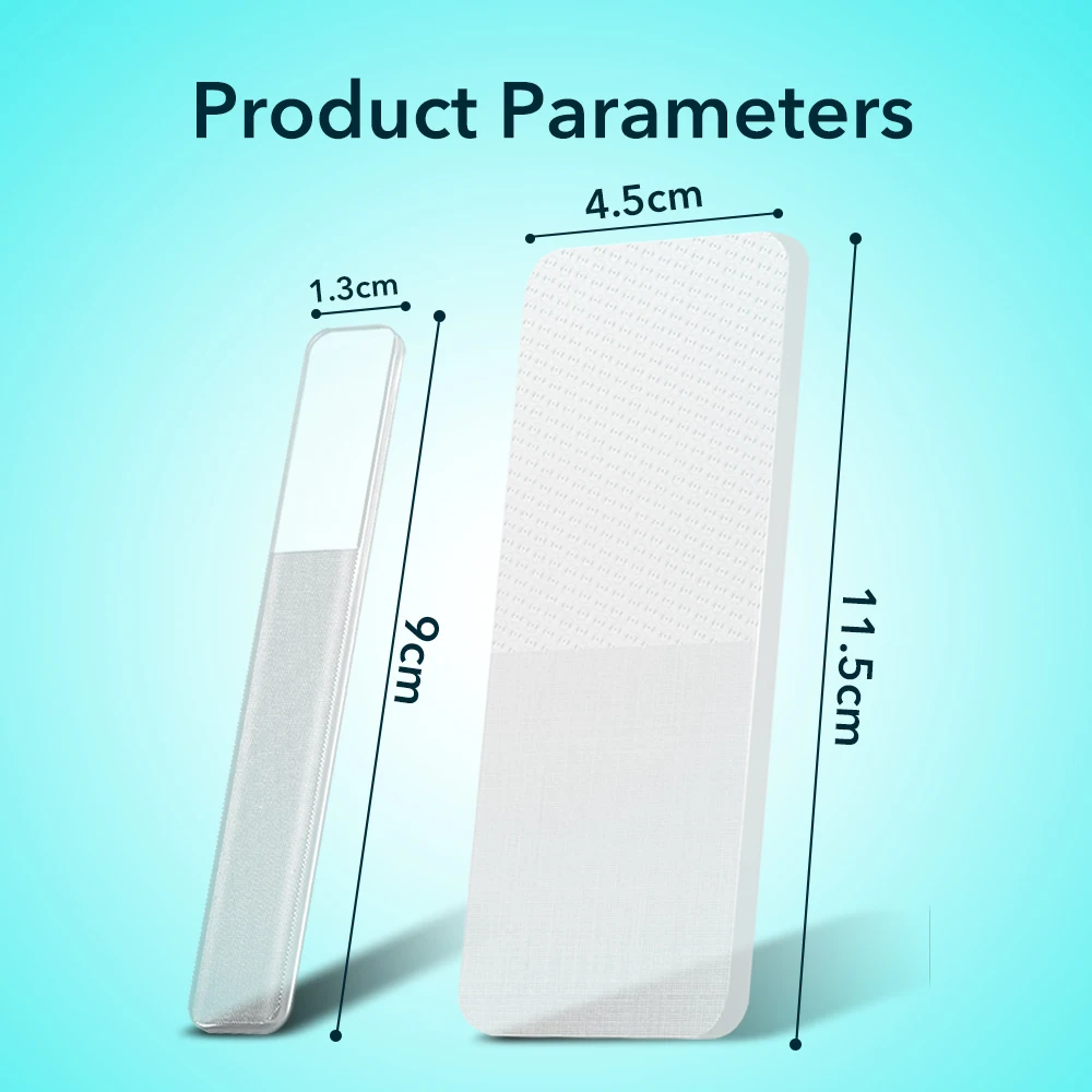 Ensemble de limes de pieds en verre, dissolvant de callosités du talon, soins de la peau morte, outils professionnels de manucure et de pédicure, 2 pièces/ensemble