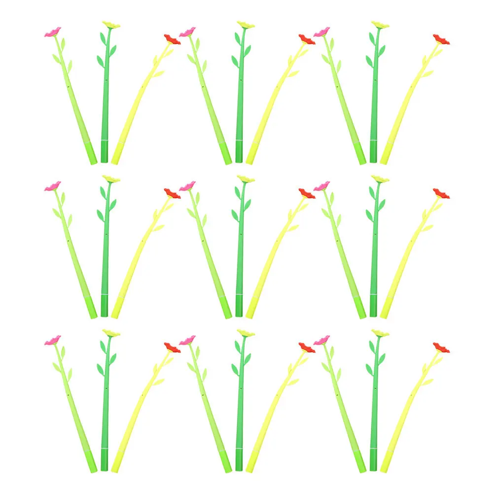 

50Pcs Kawaii Flower Theme Pens Decorative Stationery Experience Home Office School Pens Floral Cute Kawaii Pen