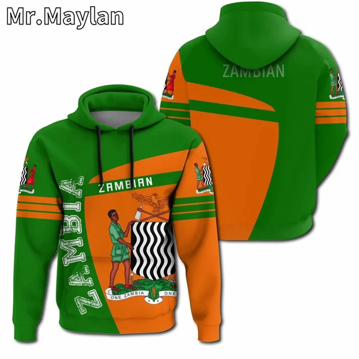 

AFRICAN HOODIE Country ZAMBIA Flag 3D Printed Unisex Hoodies Men/Women Streetwear Zip Pullover Casual Jacket Tracksuits YH-243