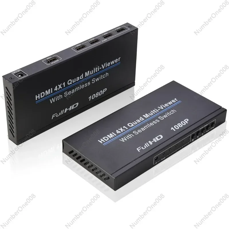 Screen Splitter Four-Input-One-Output Screen Splitter HD 4-Way Multi-Open Distribution Split Screen Display 4x1 Split