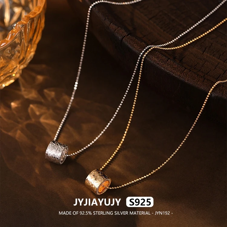 

JYJIAYUJY 100% цельное оригинальное ожерелье из стерлингового серебра S925, 45 см, цепочка с разбитым ледяным дорогой, модные ювелирные изделия, подарок на каждый день JYN192