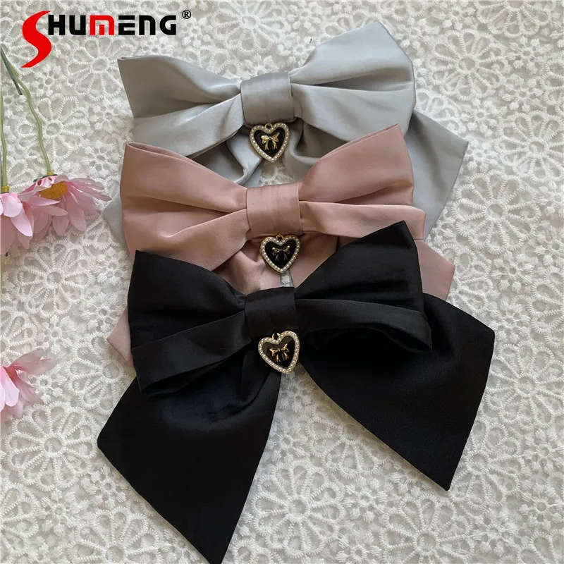 

Women's Lolita Love Rhinestone BowTie Brooch New Fashion Cosplay Dance Show Dress Shirt Accessories Black Heart Buckle Bow Ties