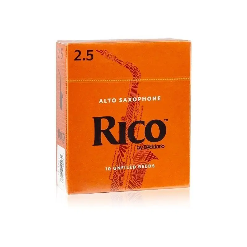 Aisiweier USA RICO Alto 2.0/2.5/3.0 Saxphone Reed Orange Box Fo 10 Reeds Eb Alto Sax Classic