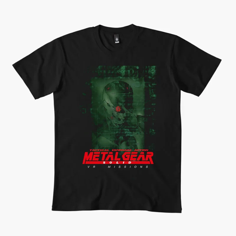 

Metal Gear Solid VR Missions 0315 MGS gift t shirt for men Kojima Video game Graphic Clothes 100% cotton tee All size tops S-6XL