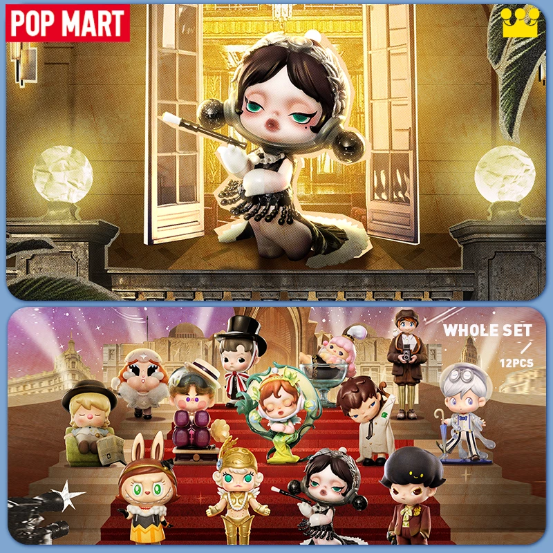 POP MART Spotlight POP MART Caixa cega, Série 13th Anniversary, Mystery Box, Skullpanda Dimoo, Hirono Crybaby, 1pc 12pcs