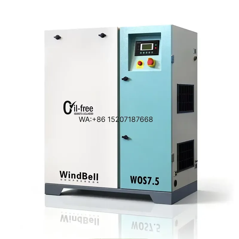 Wmwmnu Factory Price 7.5KW 10HP 11KW 15KW 22KW 30HP Industrial Oil Free Scroll Air Compressor