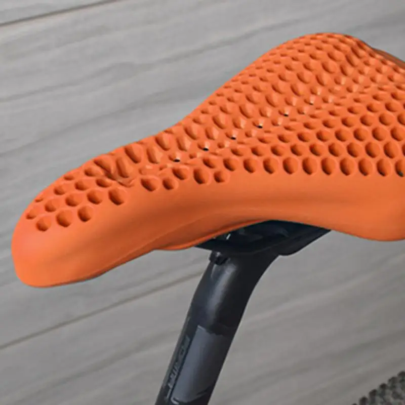 Bicycle Saddle Silicone Seat Cover for Cycling Honeycomb Design Saddle Cover anti-slip shock absorption Saddle Cover for Bike