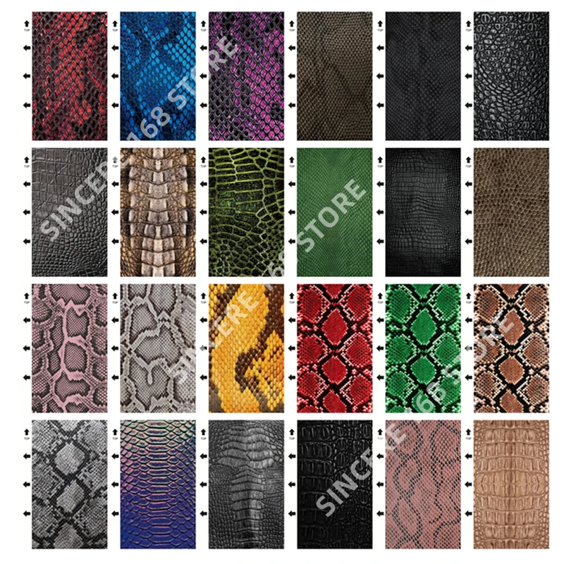 50pcs 3D Embossed Back Film For Blade And Laser Cutting Machine Mixed Color Picture Mobile Phone Alligator Back Cover Snake Skin