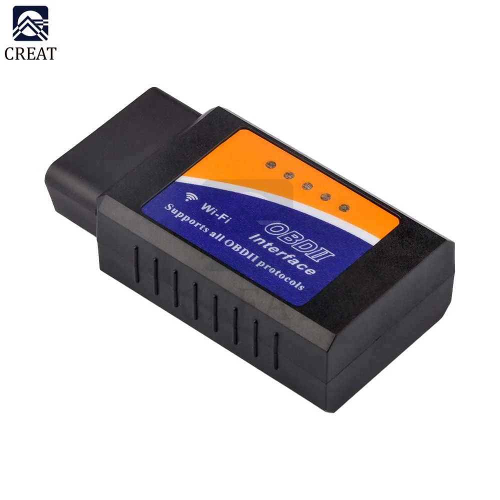 ELM-327 OBD2 Scanner For Car ELM327 WiFi V1.5 Auto Diagnostic Tools ELM 327 V 1.5 Wi-fi Obd 2 Code Reader Scanner For iOS