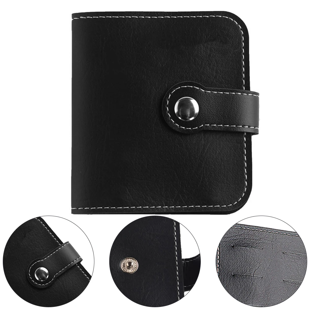 

16 Picks Storage Case Lightweight Portable Guitar Pick Bag PU Material Clamshell Design Dust proof Musical Instruments