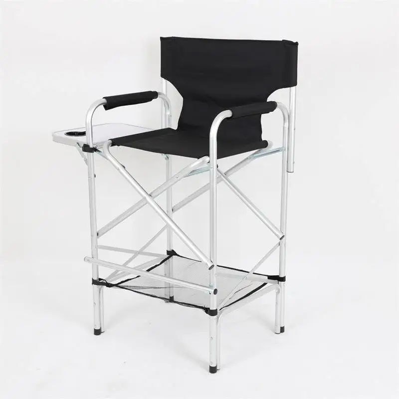 Professional Folding Portable Upgraded Director Makeup Artist Chair Aluminum Camping Chair