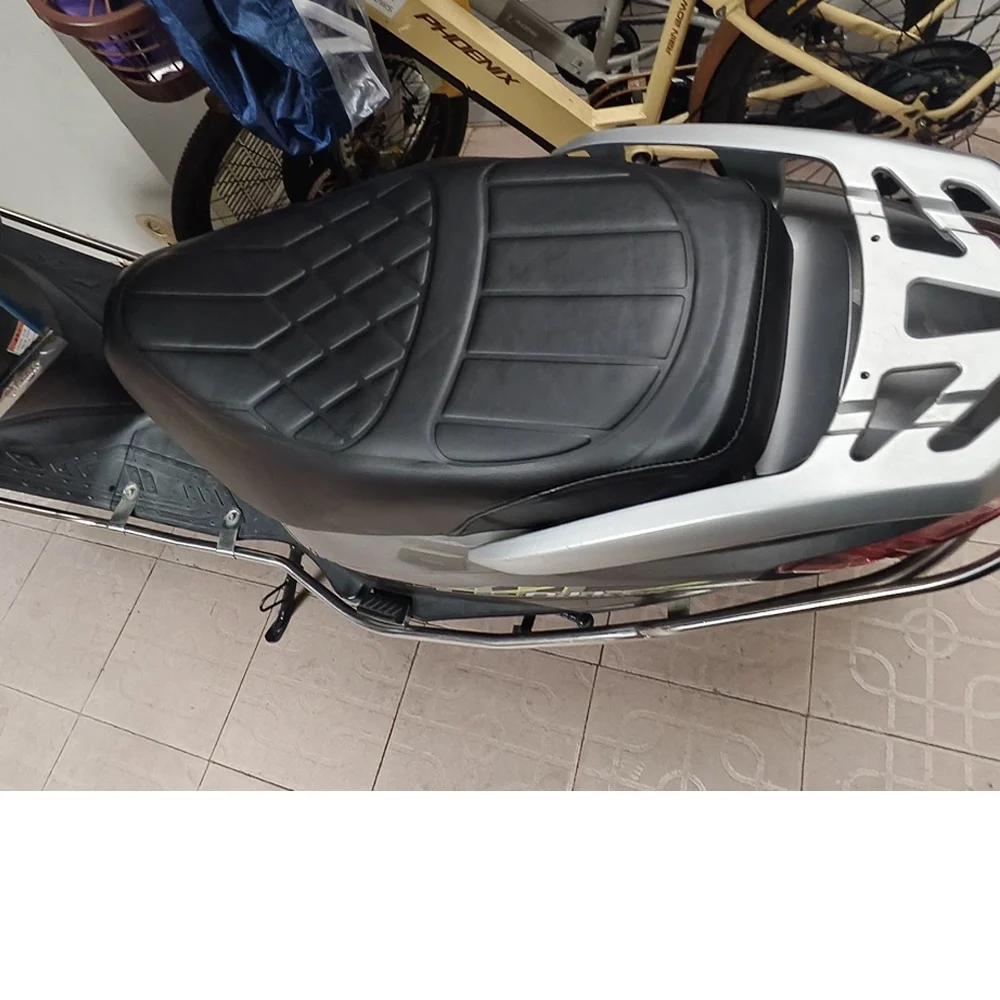Thick Seat Cover For Suzuki UY125 UU125 UY 125 UU 125 Leather Waterproof Seat Cushion Cover Front Rear Shock Absorber Layer