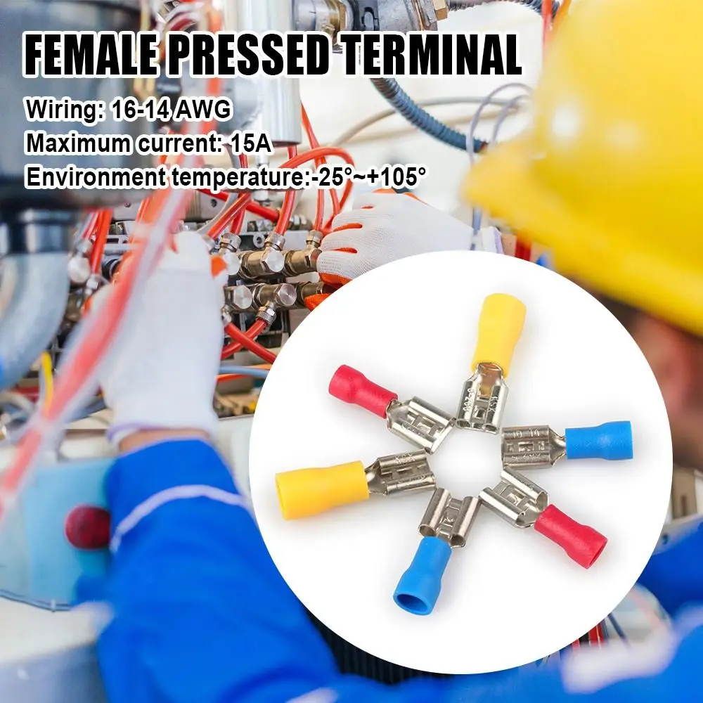 Electrical Wiring Wire Connector Cold Pressed Terminal Cable Connector Female Pressed Terminal Female Crimp Terminals