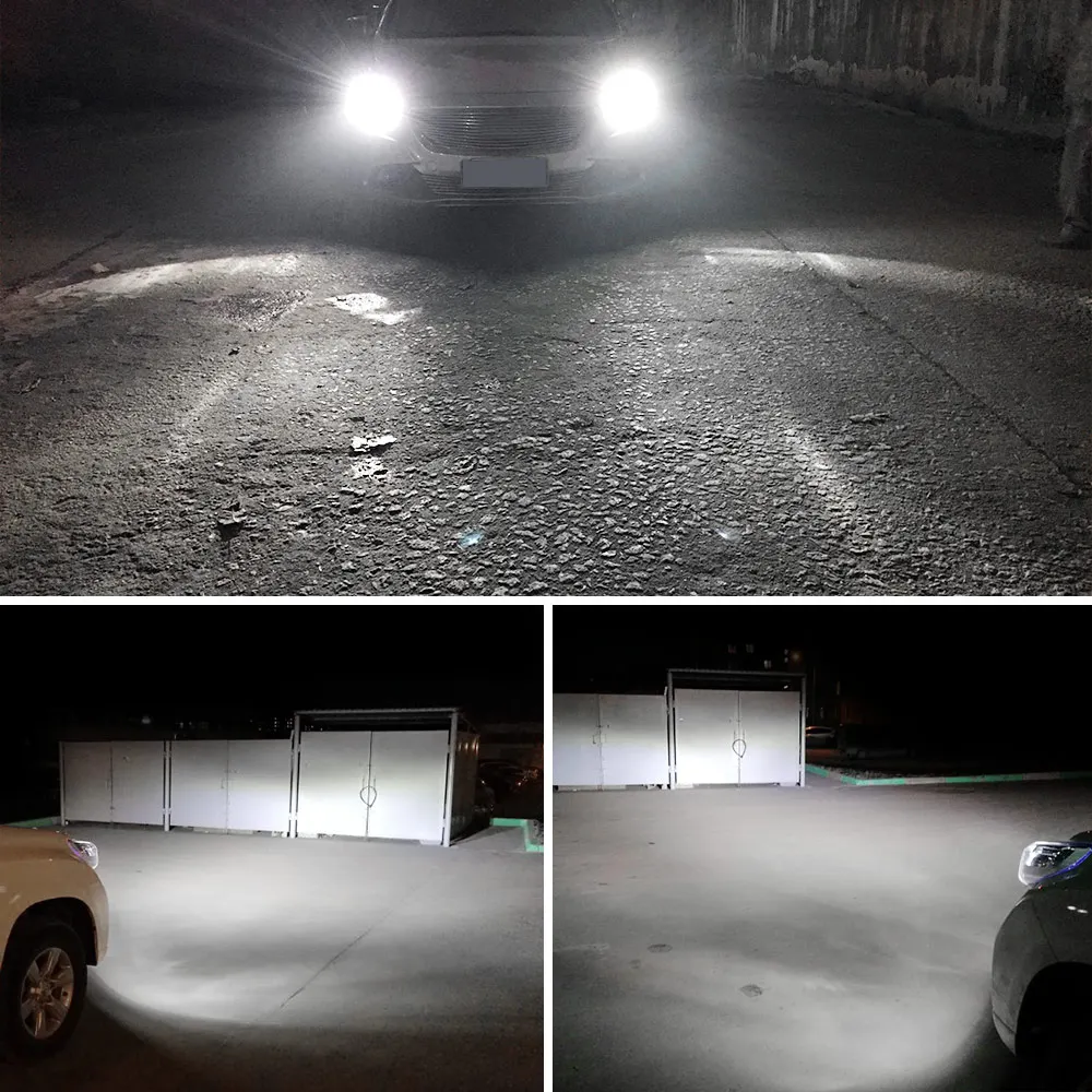 h7led أضواء السيارة H1 H4 H8 H9 H11 9005 HB3 9006 HB4 Led Canbus المصابيح الأمامية لمبة 12 فولت 24 فولت 100 واط 6000 كيلو 20000lm رقائق COB فائقة السطوع #6