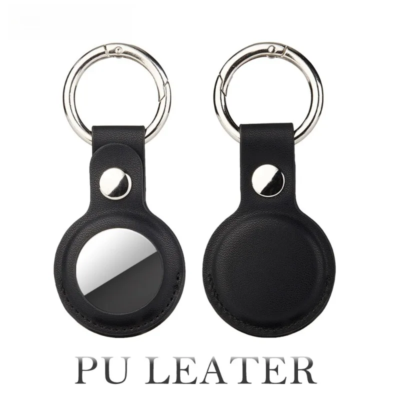 

Hanging Protective Case For Apple AirTag PU Leather Keychain Anti-Lost