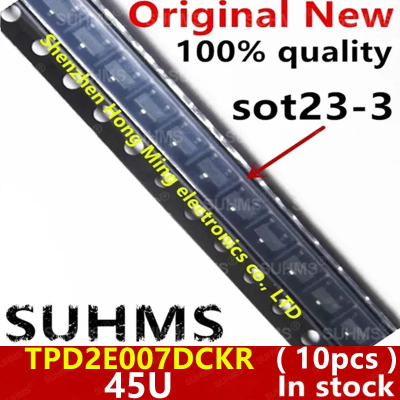 (10pcs)TPD2E007DCKR TPD2E007 45U New sot