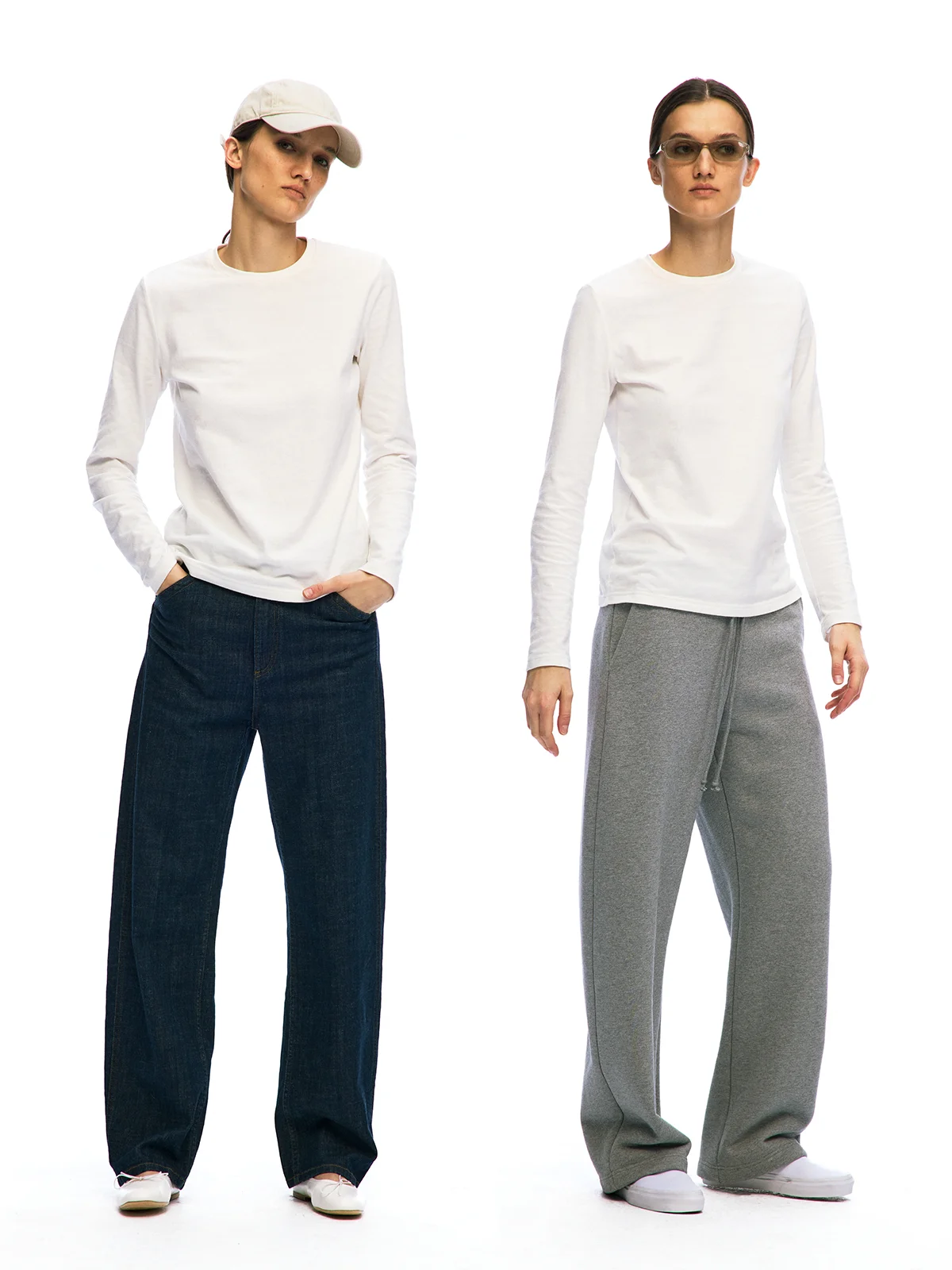 

Pure Cotton Long Sve T-irt Fce Brued oulder Micro Wide round Ne Women's Casual Comfortable Breathable Tee