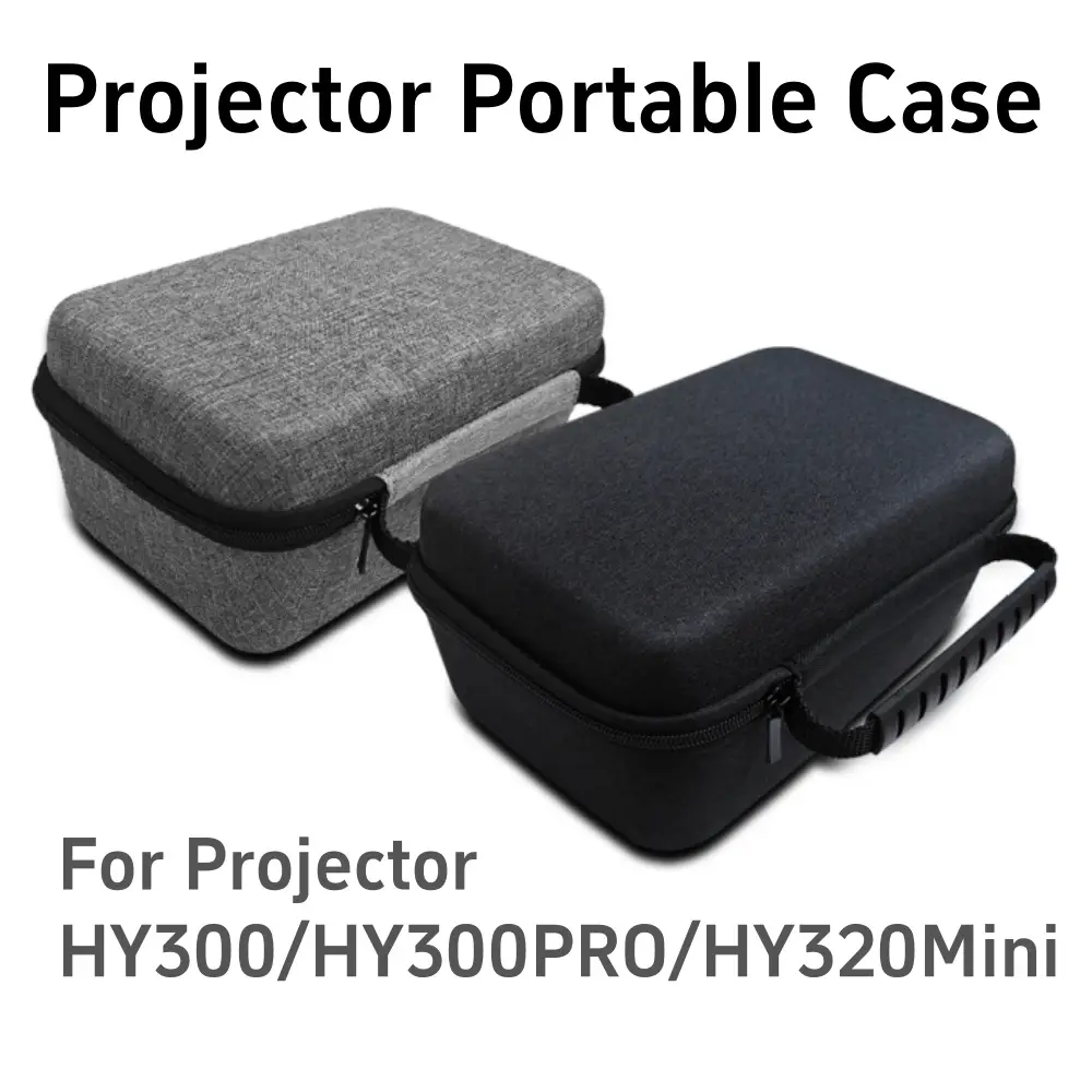 Projetor portátil caso caixa protetora para hy300 hy300pro hy320mini projetor bluetooth alto-falante proteção alça saco de armazenamento
