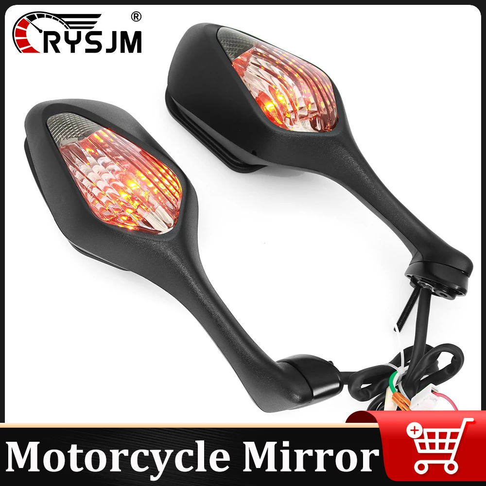 

1 пара мотоциклетных светодиодных боковых зеркал заднего вида с указателем поворота для Honda CBR1000RR CBR 1000 RR 2008-2016 2009 2010 201, боковые зеркала обзора