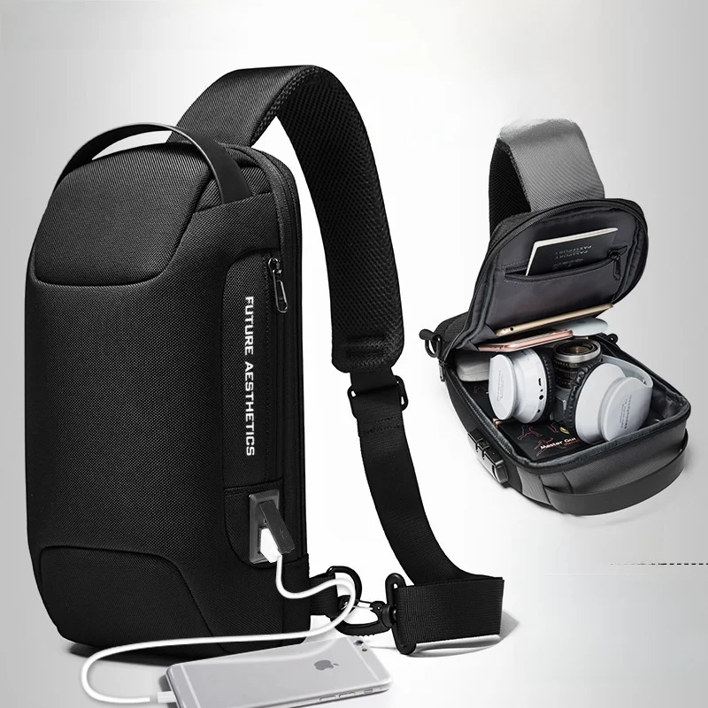men's-fashion-business-crossbody-chest-bag-single-shoulder-sling-bag-trendy-men's-bag-oxford-cloth-summer-2020-china-made