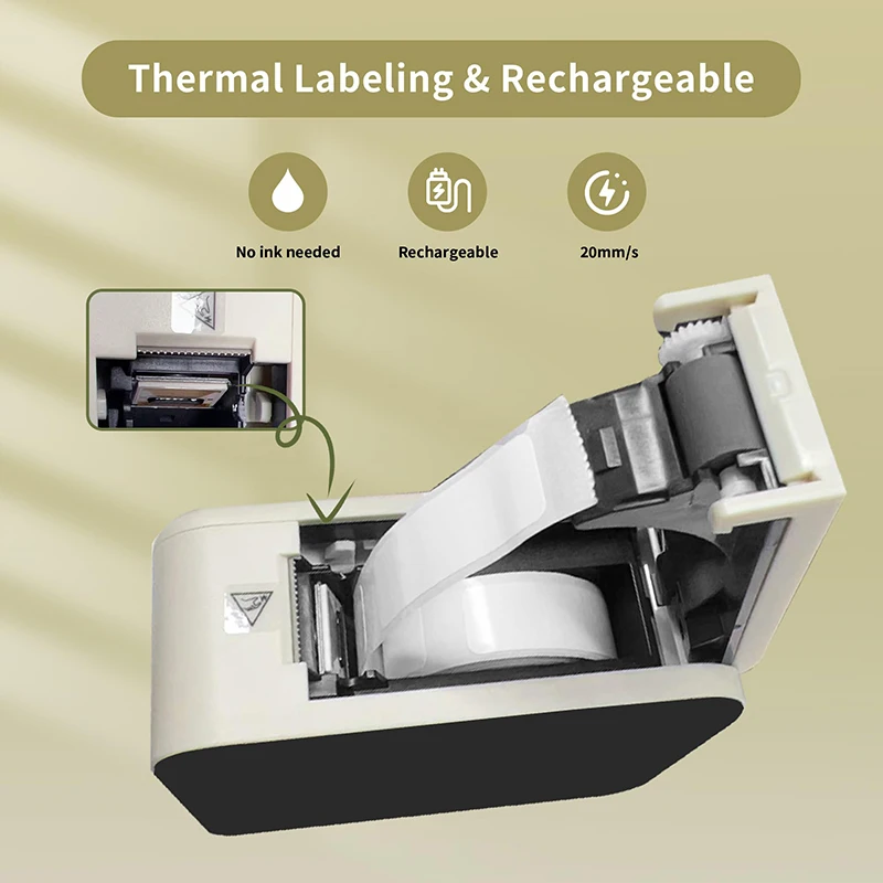 Marklife P15 Mini Portable Thermal Printer Wireless Bluetooth Label Tag Maker For Home Office Labeling Sticker Machine With USB