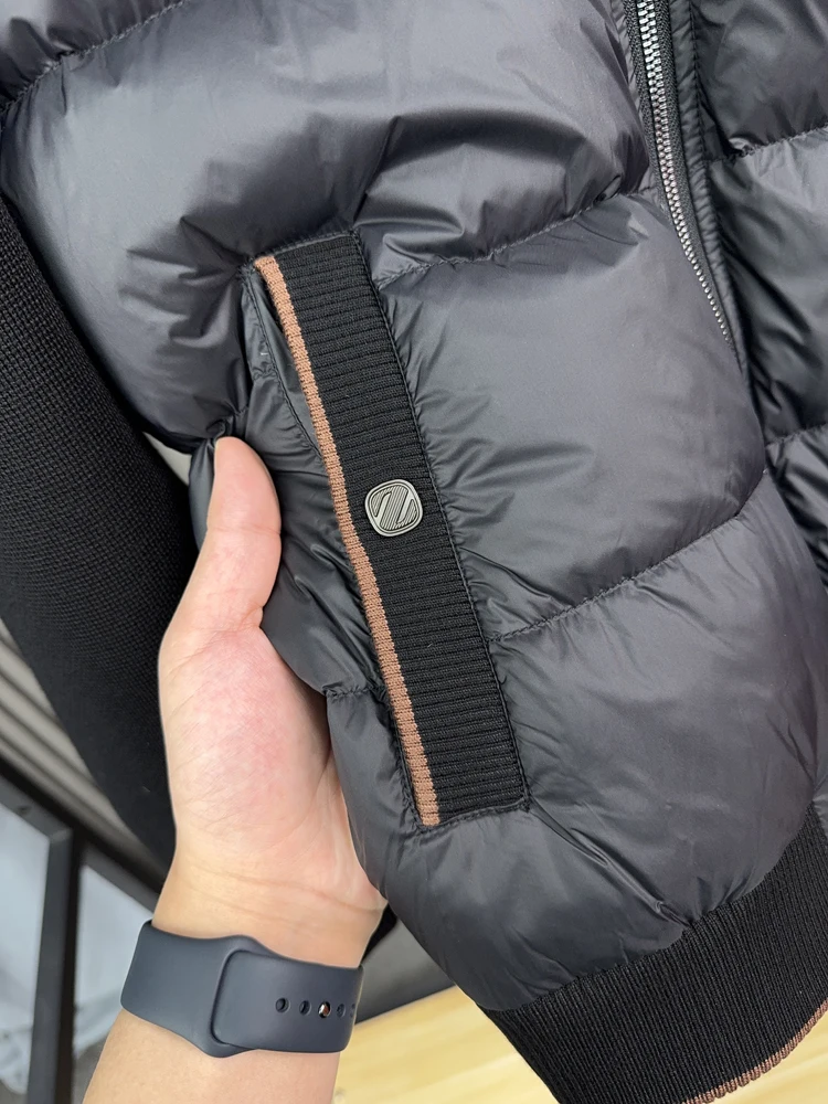 Svip Men's down Jaet .3W+90 White Du down Lightweight Casual Stand Collar Winter Faionable Ci Sle Regular Length