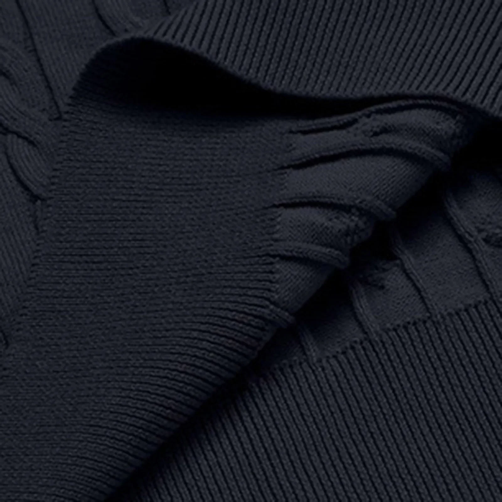 2024 Autumn Winter New Oversized Business Cable Knit Sweaters Men Office Long Sleeve Knitted Casual Warm Vintage Pullover Tops