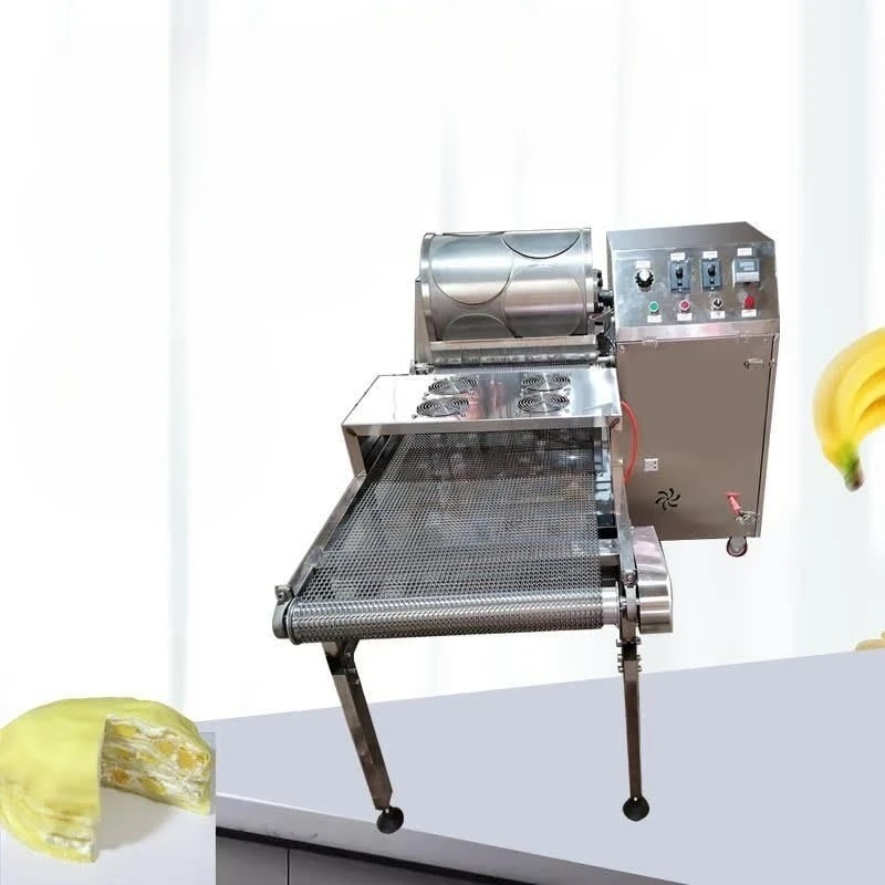 Automatic Commercial Pancake Making Machine, Spring Roll Wrapper & Crepe Maker for Bakery & Snack Shop