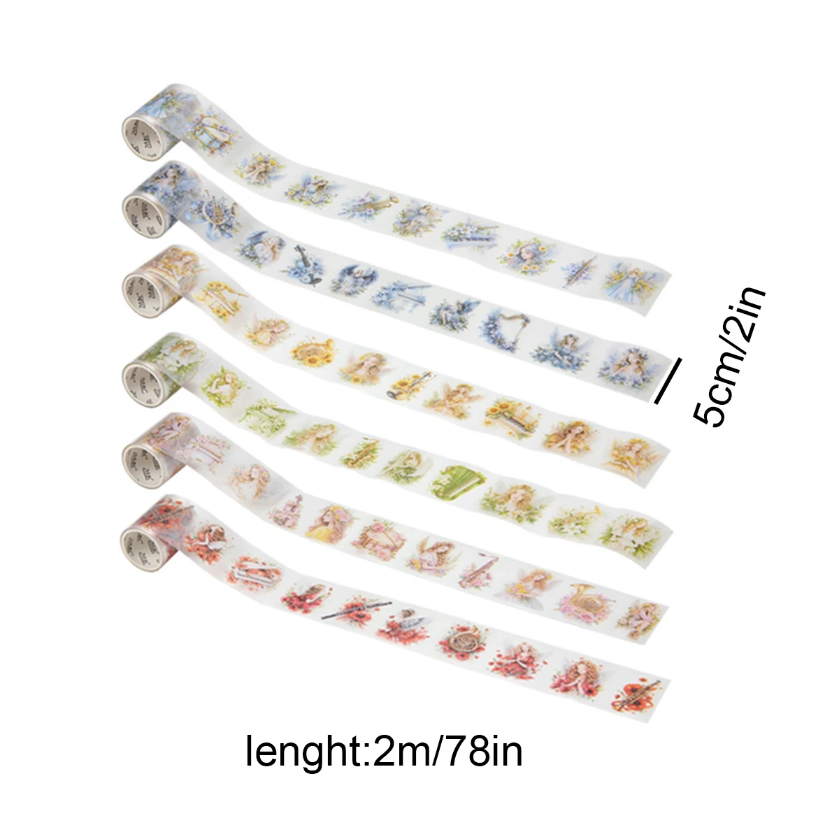 1PC Beautiful Plant and Flower Stickers, Creative Flower Decor DIY Stickers,for Stationery Scrapbook Gift Decorations