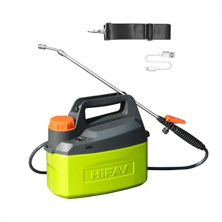 

Electric Sprayer 1 Gallon Built-in 4000mAh Rechargeable Battery Copper-Nickel Spray Nozzle Makes The Spray More Delicate The Te