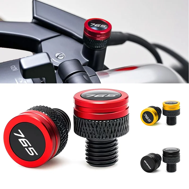 Para triumph street triplo 765 rs/s/r 675 trident 660 tigre 900 gt 800 1200 cnc motocicleta espelho buraco plug parafuso parafusos capa
