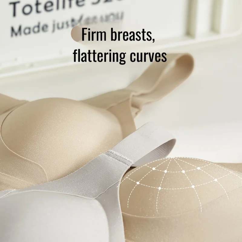 Бесшовный формирующий бюстгальтер на всю чашку для женщин — тонкий беспроводной бюстгальтер пуш-ап, без комфорта на косточках и поддержки