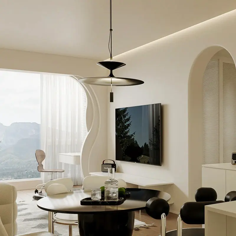 French Style Restaurant Pendant Lamp Modern Minimalist Bar Lighting Simple Hallway Study Cafe Designer Light Fixture