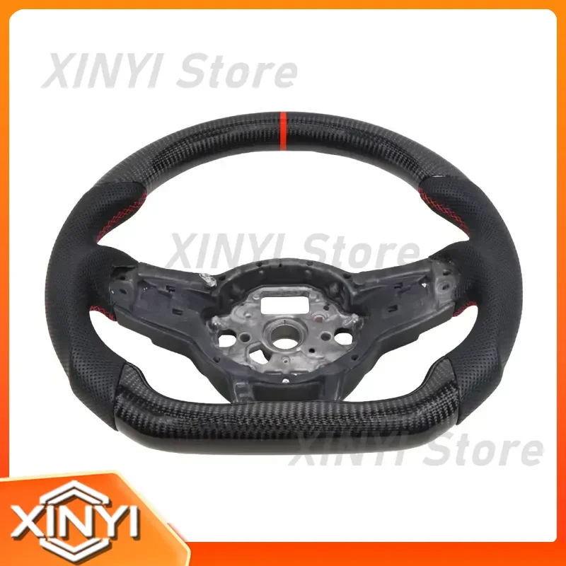 Real Carbon Fiber Steering Wheel for MK7 MK7.5 R R-Line GTI 2013-2020 Car Interior Upgrade Facelift Replacement
