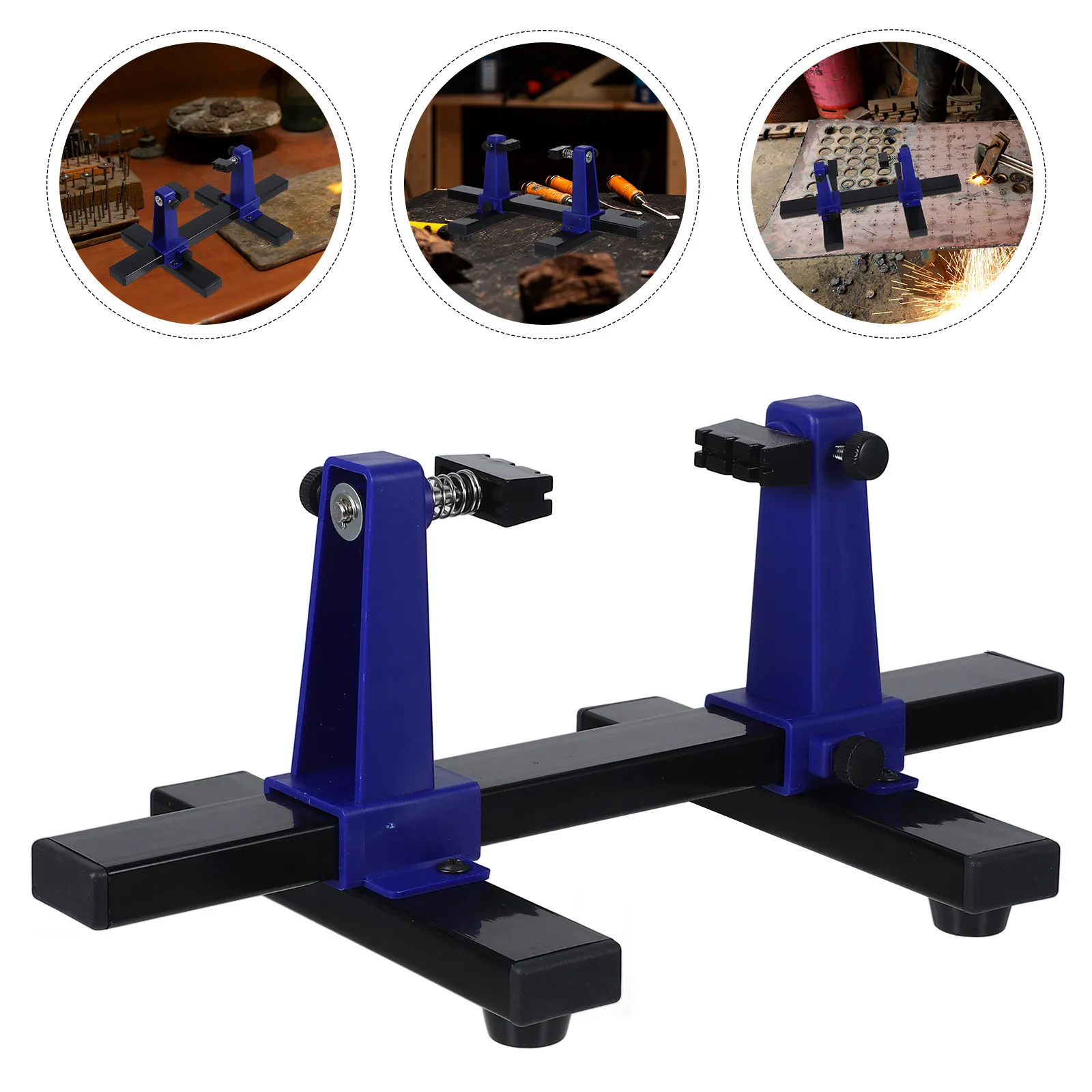 

Adjustable Circuit Board Holder Clamp Pcb Fixing Frame Stable Base for Electronic Repair Soldering Assembly Work