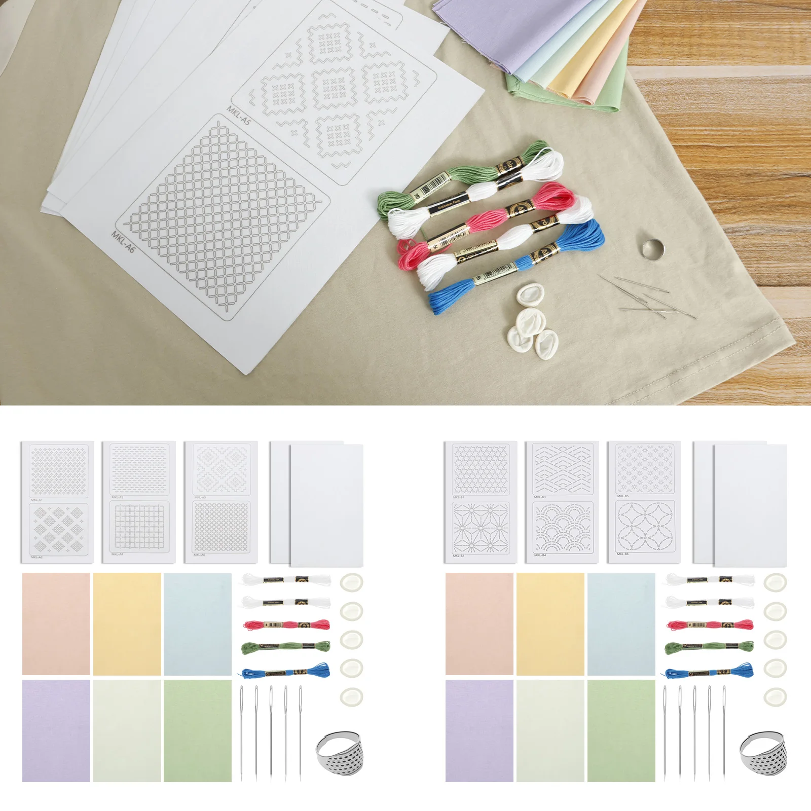 

Наволочки с шаблоном Sashiko, набор для вышивания, наволочка Sashiko, набор для начинающих, японская вышивка, набор для ручного шитья для дивана