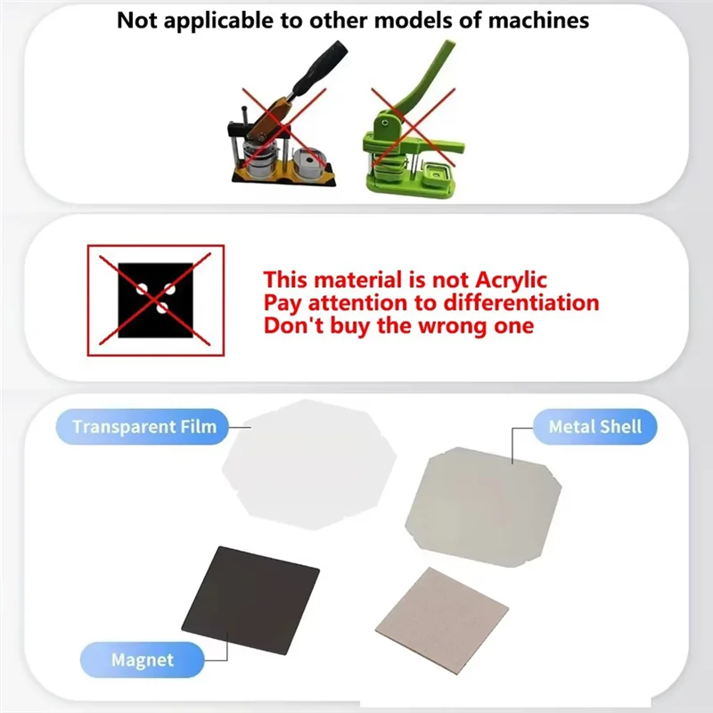 

ABFI Fridge Sticker Machine Accessories Cardboard + Magnet + Transparent Film + Tinplate For Fridge Sticker Machine
