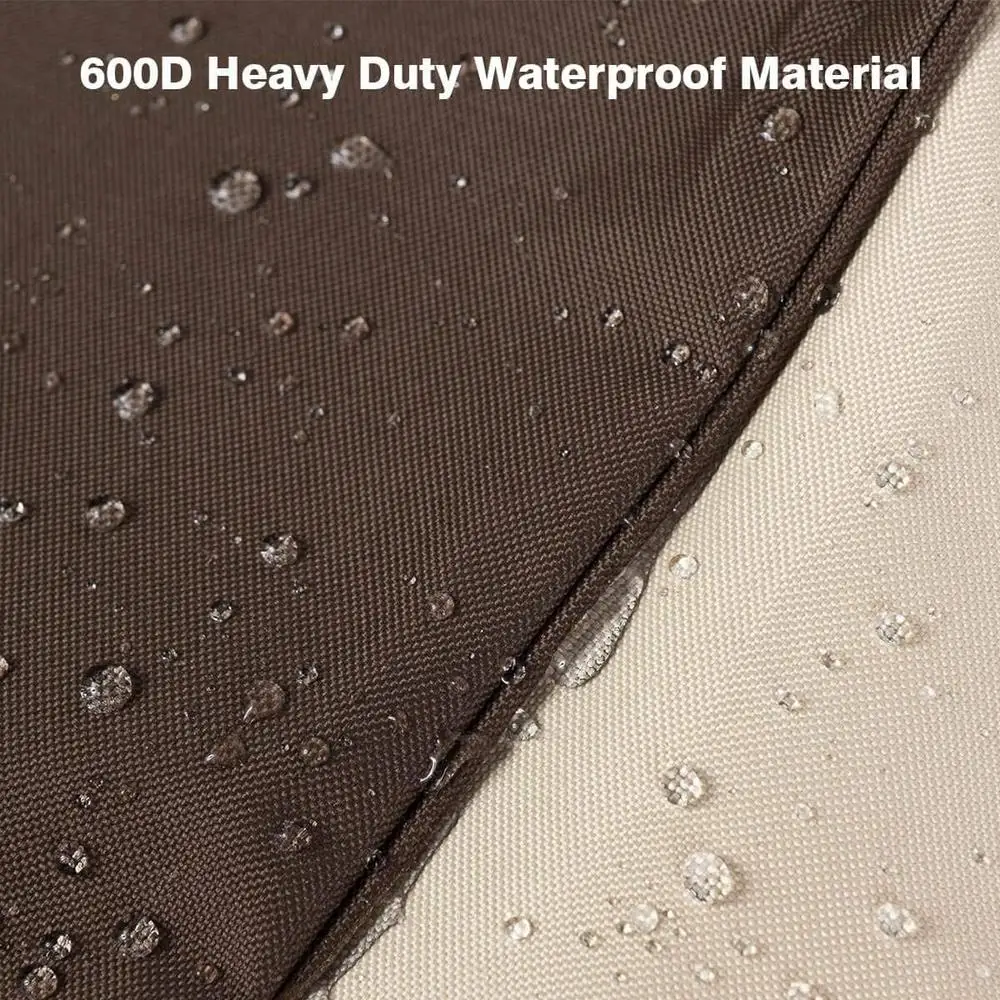 غطاء صالة فناء عالي التحمل مقاوم للماء ومقاوم للأشعة فوق البنفسجية وواقي أثاث خارجي مقاوم للغبار والرياح مع تثبيت #5