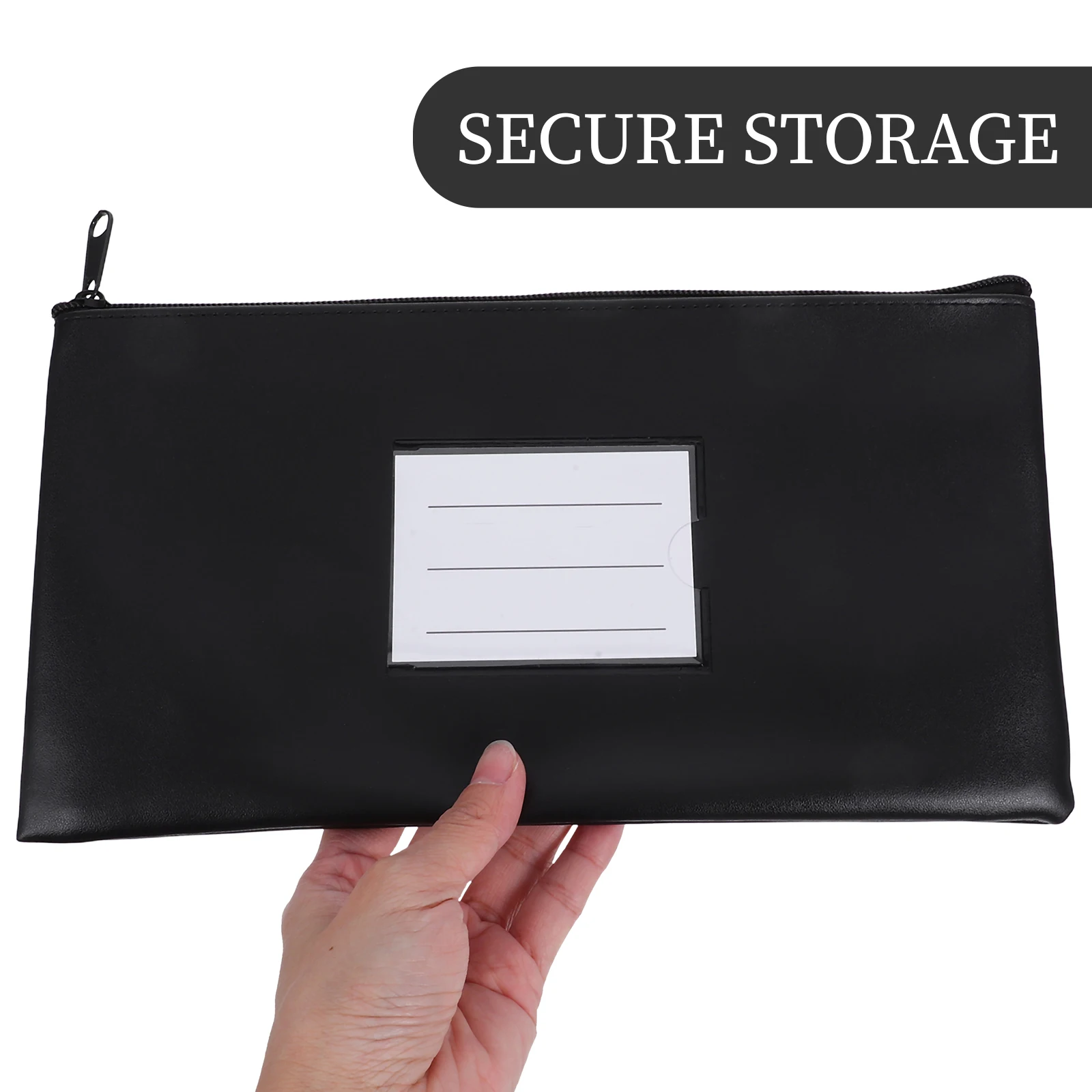

6 Pcs Zipper Bag Wallet Pouch for Coins Currency Deposit Pu Purse Organizer