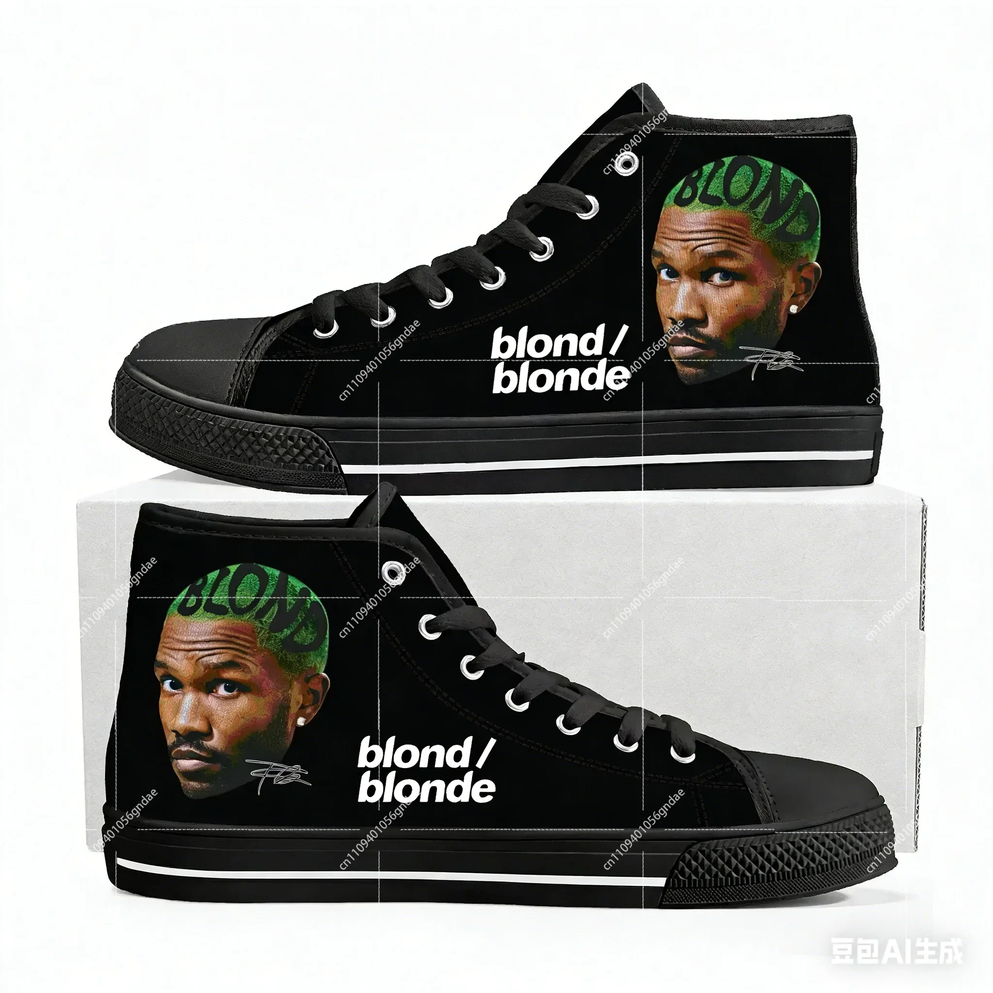 

F-Frank O-Ocean Hip hop Rock Singer High Top Sneakers Mens Womens Lightweight Canvas Sneaker Ghana Hiking Casual Custom Shoes