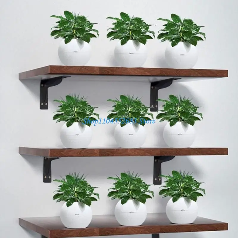 Y6GD زوج واحد من دعامات الرف شديدة التحمل مثبتة على الحائط لألواح الخشب #5