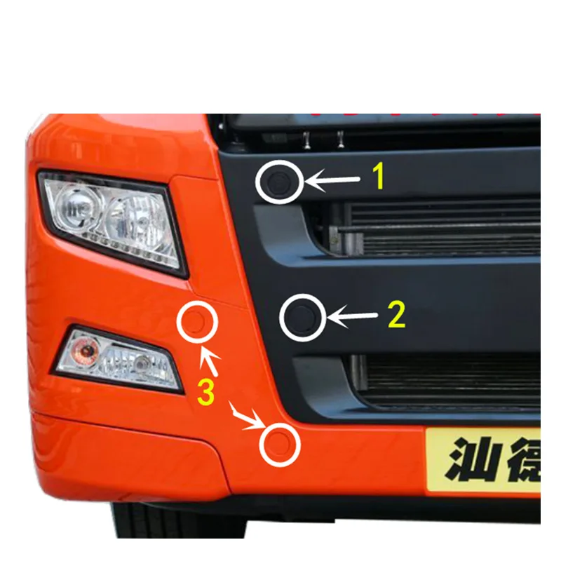 Bumper Decorative Cover Sed For CNHTC SINOTRUK SITRAK C7H G7 Circle Plug Front Bar Plate Small Traction Hook Truck Parts