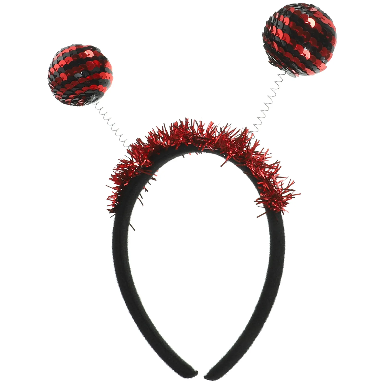 

Halloween Ladybug Sequin Headband Adults Party Hairband Halloween Headwear Carnival Cosplay Photo Prop Accessories